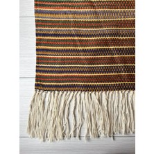 Woolart Dekoratif Doğal Yün Yıkanabilir Çift Taraflı 120*190 Kilim