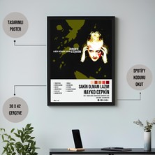 Orenda Art Hayko Cepkin - Sakin Olmam Lazım Albüm Spotify Çerçeveli Poster Tablo