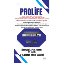 Prolife 6 Kameralı Gece Renkli White Warm Ledli Yüz ve Araç Algılamalı 5 Mp Kuruluma Hazır Güvenlik Kamerası Seti