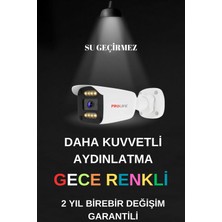 Prolife 16 Kameralı Gece Renkli 8 Adet Warm Ledli Yüz ve Araç Algılamalı 5 Mp Kuruluma Hazır Güvenlik Kamerası Seti