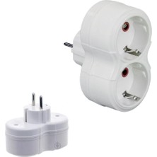 Priz Ikili Topraklı Fişli Priz 101-02