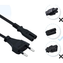 Öz Trend Store / Ps4 / Ps5 / Xbox Series S-X Uyumlu Güç Kablosu 1.8 Metre 2pin Güç Kablosu