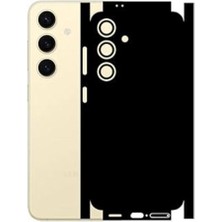 ECR MOBILE Samsung Galaxy S24 Plus ile Uyumlu Mat Siyah Arka Kaplama