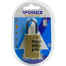 Worex 3 Şifreli Prinç Asma Kilit 21MM