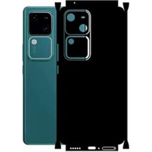 ECR MOBILE Vivo V30 5g ile Uyumlu Mat Siyah Arka Kaplama
