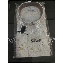 Çıtır Desenli Slim Fit Uzun Kollu Gömlek