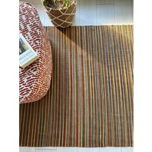 Woolart Dekoratif Doğal Yün Yıkanabilir Çift Taraflı 120*190 Kilim