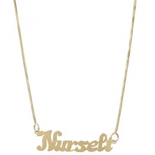 İsim Yazılı Altın Kolye