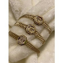Kordonlu Gucci Model Altın Bileklik