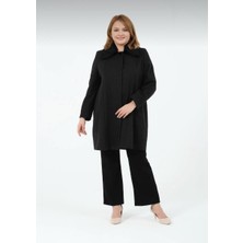 Pamela Kadın Astarlı Yaka Tüylü Erkek Yaka Kısa Kaşe Kaban