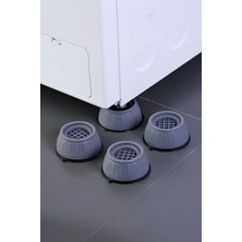 Kaydırmaz Sarsılmaz Titreşim Önleyici Ses Giderici Beyaz Eşya Ayaklığı 4'lü