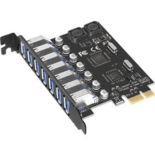 Bastore 7 Port USB 3.0 Pci-E Express Kart Hub Çoklayıcı Çoğaltıcı