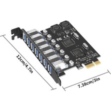 Bastore 7 Port USB 3.0 Pci-E Express Kart Hub Çoklayıcı Çoğaltıcı