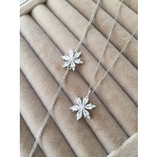 Zeta Jewel Gümüş Kolye ve Bileklik Set
