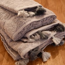 Çapa Home 4 Parça Havlu Banyo Seti Gri