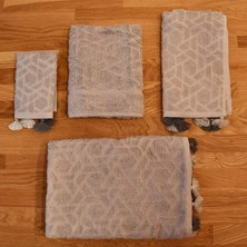 Çapa Home 4 Parça Havlu Banyo Seti Gri