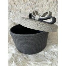 Sarda Design Fiyonk Detaylı Kapaklı Organizer Sepet
