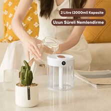 Kiwitime 2 Litre Ultrasonic Otomatik Hava Nemlendirici Buhar Makinesi Oda Nemlendirici Aroma Difüzörü