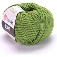 Yarnart Yarn Art Jeans Amigurumi Örgü ipi 69 Yeşil Hırka Örgü ipi Bebek ipi Punch ipi 3'lü Paket