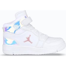 Cool Haykat Beyaz Cırtlı Bilekli Kız Çocuk Sneaker Spor Ayakkabı