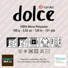 Yarnart Dolce 850 Yeşil Kadife El Örgü Ipi