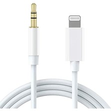 Zeniflare Apple Ipad ve Iphone Uyumlu 1mt Lightning Aux Kablo, Iphone 7,8,x,11,12,13 Serisi Ses Kablosu