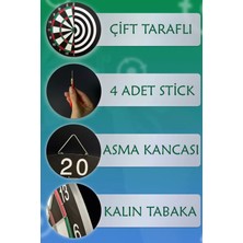 After Times Özel Oda Tipi Hedef Tahtası Dart Seti 43 cm 4 Adet Dart Ile