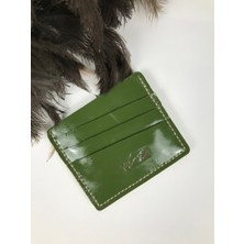 Kartlık Yeşil Renk Hakiki Deri Unisex