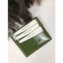 Kartlık Yeşil Renk Hakiki Deri Unisex