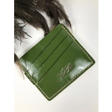 Kartlık Yeşil Renk Hakiki Deri Unisex