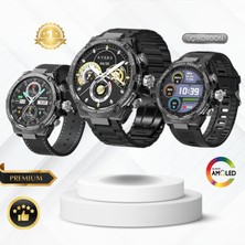 Watch 4 Rw 56 Curved Amoled Ekran 3 Kordon Akıllı Saat Akıllı Saat Ios ve Android Uyumlu