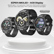 Watch 4 Rw 56 Curved Amoled Ekran 3 Kordon Akıllı Saat Akıllı Saat Ios ve Android Uyumlu