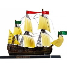Osmanlı Savaş Gemisi 3D Karton Maket Puzzle Hediyelik Yapboz