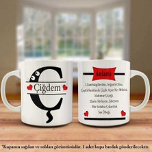 Asilmeydan Çiğdem İsmi ve Anlamı İsme Özel Tasarım Kupa Bardak - Arkadaş ve Sevdiklerinize Hediyelik