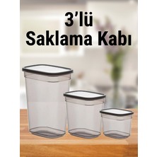 Violet 3'lü Set Saklama Kabı