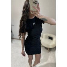 Alexndrwangg Siyah Basic Elbise