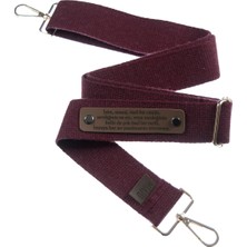 Bordo Renk, Bankacılara Özel İsme Özel Çapraz Kullanım Çanta Omuz Askısı, 140 Cm Kişisel Hediyelik