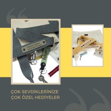Miaju Krem Renk, Şık Tasarımlı Adınıza Özel Crossbody Çanta Omuz Askısı, 160 Cm Şık Hediyelik
