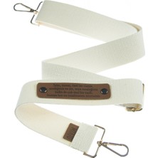 Miaju Krem Renk, Kişiye Özel Uzun Çanta Askısı, 140 Cm Fonksiyonel ve Şık,  Sevdiğine Özel Hediye