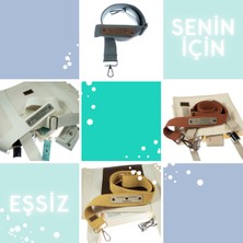Miaju Siyah Renk, Sevgiliye Hediye Mini Tote Omuz Askısı, 180 Cm Kişiye Özel Hediye Çanta Kayışı
