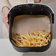 ForWhat 100 Adet Air Fryer Kağıdı Deliksiz Düz Kare