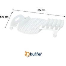 Lavabo Kenarı Fonksiyonel Tezgah Üstü Bardak Tabak Kaşık Kurutmalı Bulaşıklık Tabaklık