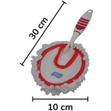 Mikrofiber Duster Toz Leke Kir Alıcı Temizleyici Tutacaklı Temizlik Bezi Aparatı Malzemesi