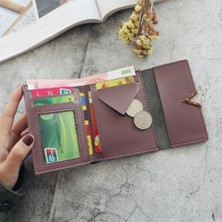 Twzhill 1 Pc Bayan Kısa Deri Cüzdan Kadın Kredi Kartı Tutucu Kadın Lüks Mini Çanta (Yurt Dışından)