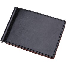 Tadibabas Vintage Erkek Cüzdan Pu Deri Basit Düşük Anahtarlı Bifold Cüzdan (Yurt Dışından)