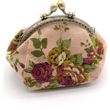 Tadibabas Cüzdan, Bayan Vintage Çiçek Mini Bozuk Para Cüzdanı Clutch Çanta (Pembe) (Yurt Dışından)