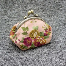 Tadibabas Cüzdan, Bayan Vintage Çiçek Mini Bozuk Para Cüzdanı Clutch Çanta (Pembe) (Yurt Dışından)