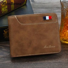 Tadibabas Yeni Erkek Cüzdan Buzlu Moda Rahat Çoklu Kart Yuvası Erkek Cüzdan Cüzdan Kısa Pu Üçe Katlanmış Cüzdan (Yurt Dışından)