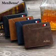 Tadibabas Yeni Erkek Cüzdan Buzlu Moda Rahat Çoklu Kart Yuvası Erkek Cüzdan Cüzdan Kısa Pu Üçe Katlanmış Cüzdan (Yurt Dışından)