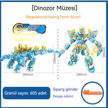 First Hyodontosaurus Küçük Parçacık Yapı Taşı Deformasyon Robot Dinozor Müzesi Modeli Yapı Taşı Montaj Oyuncak (Yurt Dışından)